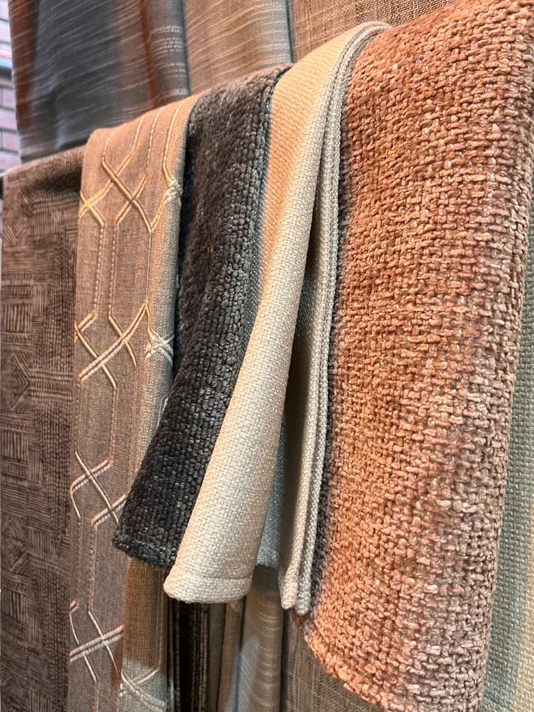 Curtain guidance: Choose curtain fabric, lining, fullness, track, rod and finish with the room in mind.