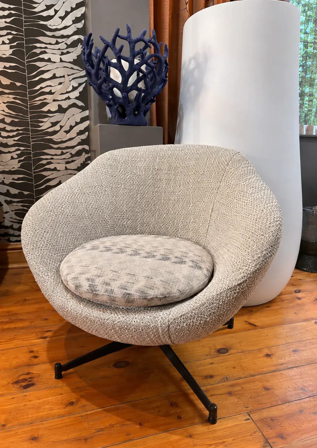 Reupholstery: Existing pieces refreshed with new fabric, trims and finish choices where the frame still has life.