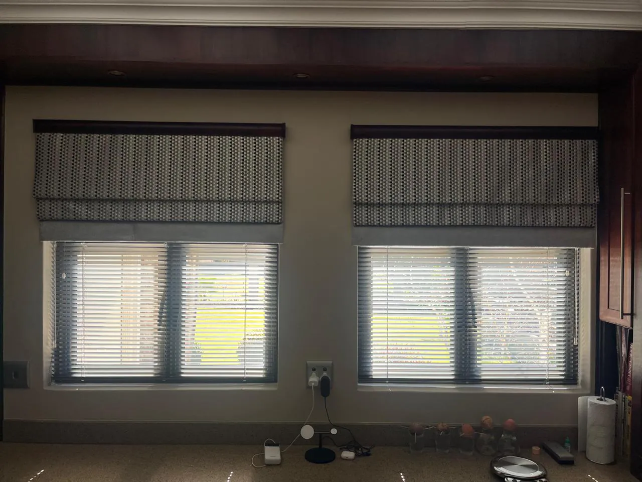 Roman blinds: Fabric blinds with a softer, more decorative finish for rooms that need warmth and texture.